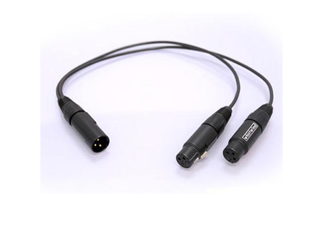 Whirlwind 1.5' XLR Male to 2 XLR Female Y Adapter Cable #YX2F