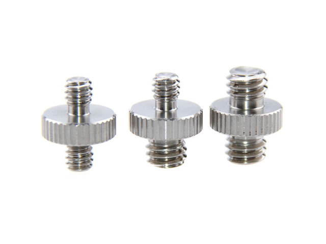 CAMVATE Male to Male Screw Adapter Set for Camera Tripod, 3-Pack