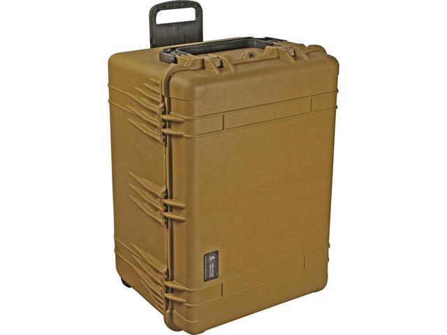Pelican 1660 Watertight Wheeled Hard Case with Foam Insert - Desert Tan