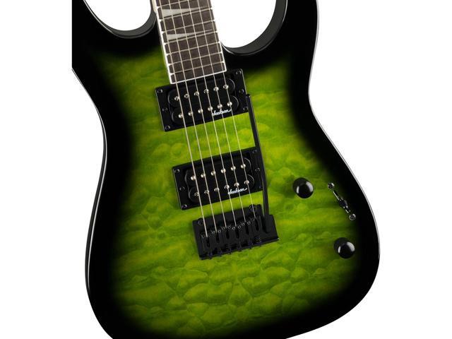 Jackson JS Series Dinky JS20 DKQ 2PT Electric Guitar, Amaranth Fingerboard, Transparent Green Burst