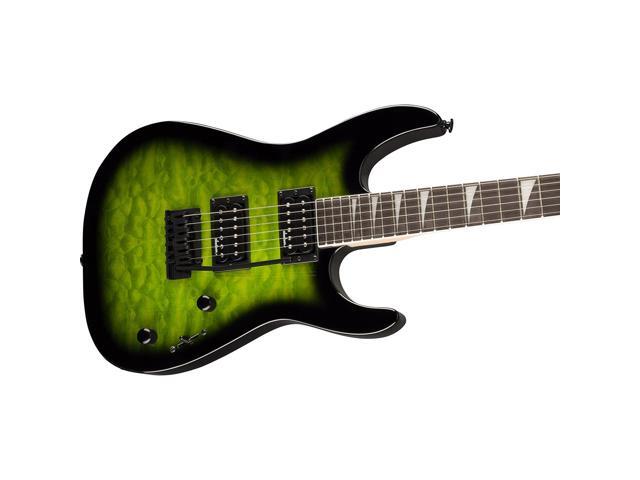 Jackson JS Series Dinky JS20 DKQ 2PT Electric Guitar, Amaranth Fingerboard, Transparent Green Burst