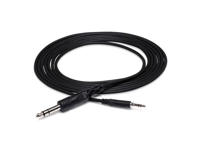 HOSA CMS-110 - Stereo Interconnect Cable Adapter 3.5 mm TRS to 1/4 in TRS - 10 ft