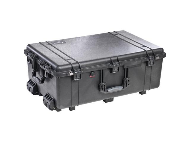 Pelican 1650 Watertight Wheeled Hard Case with TrekPak Divider System, Black