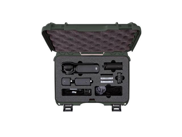 Nanuk 909 Waterproof Hard Case with Custom Foam for DJI Osmo Pocket 3, Olive