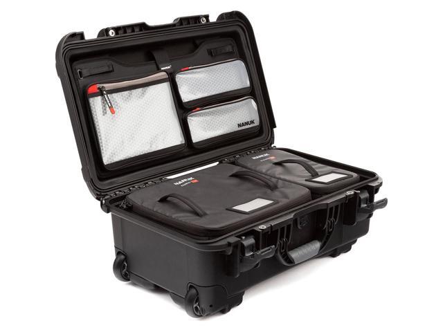 Nanuk Media Series 935 Wheeled Waterproof Hard Case with N-Cubik 13S, 13M Inserts and Lid Organizer, Black