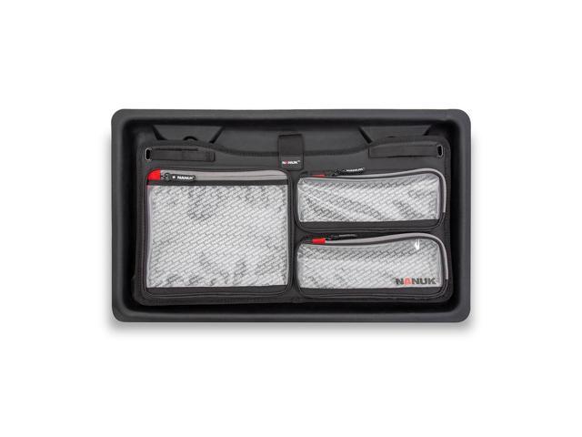 Nanuk 938 Wheeled Waterproof Hard Case w/Lid Organizer and Padded Divider, Black