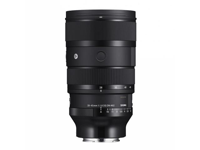 Sigma 28-45mm f/1.8 DG DN ART Lens for Sony E, Black, Bundle with 82mm Filter Kit, Lens Wrap, Cleaning Kit, Lens Cap Tether and Cleaning Cloth