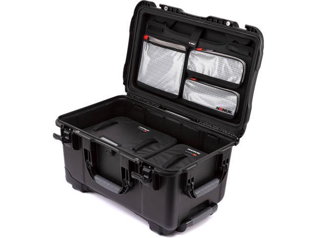 Nanuk Media Series 935 Wheeled Waterproof Hard Case with N-Cubik 17S, 17M Insert and Lid Organizer, Black