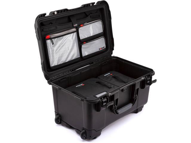 Nanuk Media Series 935 Wheeled Waterproof Hard Case with N-Cubik 17S, 17M Insert and Lid Organizer, Black