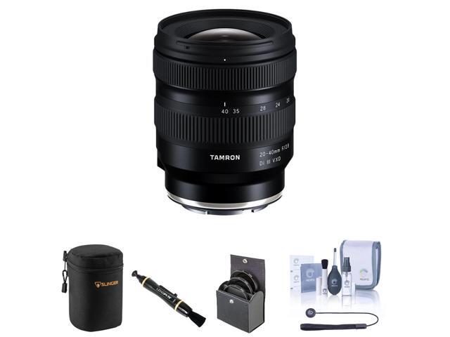 Tamron 20-40mm f/2.8 Di III VXD Lens for Sony E Bundle with 67mm Filter Kit, Lens Case, Lens Cleaner, Cleaning Kit, Universal Lens Cap Tether