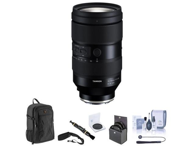 Tamron 35-150mm f/2-2.8 Di III VXD Lens for Sony E Bundle with Backpack, 82mm Filter Kit, 82mm VND Filter, Camera Strap, Lens Cleaner, Cleaning...