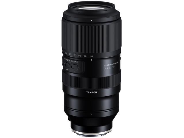 Tamron 50-400mm f/4.5-6.3 Di III VC VXD Lens for Sony E Bundle with Backpack, 67mm Filter Kit, Camera Strap, Lens Cleaner, Cleaning Kit, Universal...