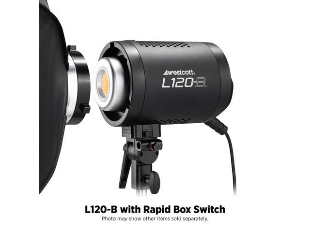 Westcott L120-B 120W Bi-Color COB LED Light, Black
