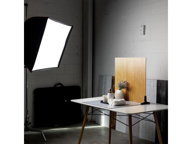 V-FLAT WORLD Duo Board 24x24' Double Sided Surface Board, Wood Slats Light/Wood Slats Dark