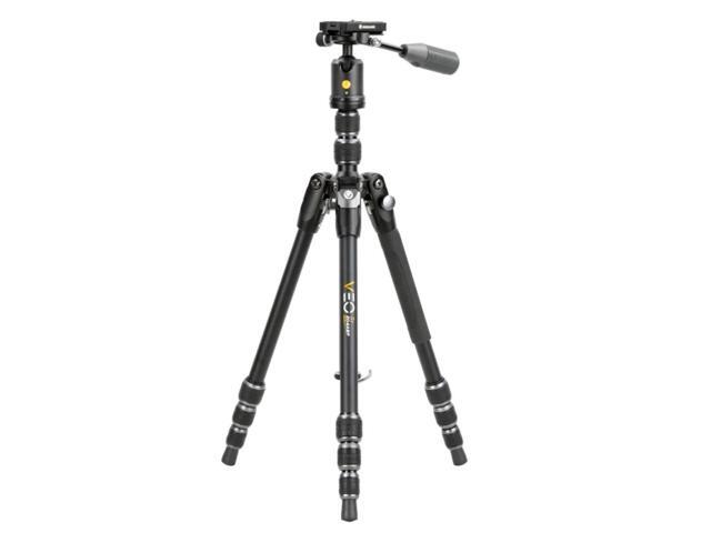Vanguard VEO 3T 204ABP 4-Section Aluminum Travel Tripod with Ball Head and Pan Handle, Black