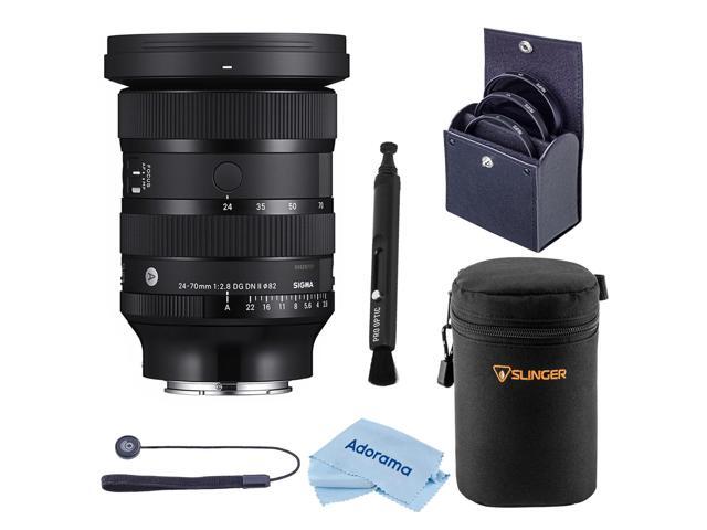 Sigma 24-70mm f/2.8 DG DN II Art Lens for Sony E, Bundle with Lens Case and 82mm Filter Kit