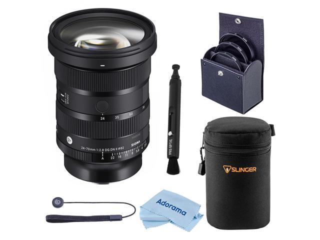 Sigma 24-70mm f/2.8 DG DN II Art Lens for L Mount, Bundle with Lens Case and 82mm Filter Kit