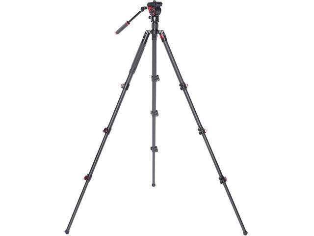 Came-TV TP-801A 4-Section Aluminum Video Tripod with Fluid Head Max