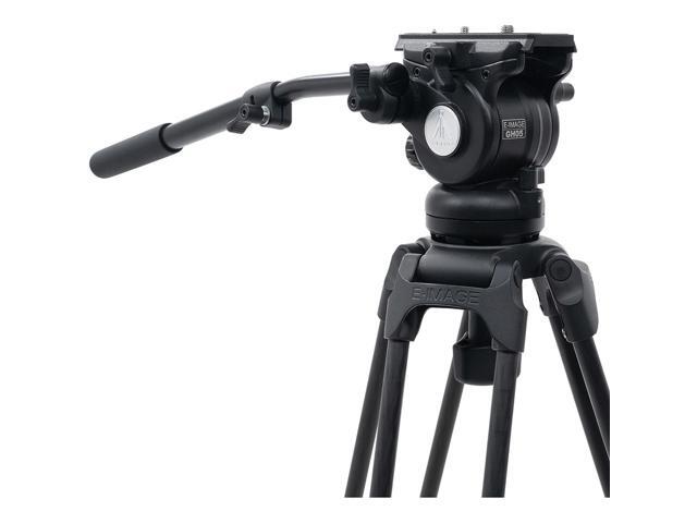 Ikan E-Image EG05C2 3-Section Carbon Fiber Tripod with GH05 Fluid Video Head and Mid-Level Spreader