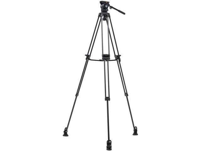 Ikan E-Image EG05C2 3-Section Carbon Fiber Tripod with GH05 Fluid Video Head and Mid-Level Spreader
