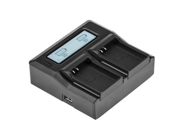 Green Extreme Dual Smart Charger with LCD Screen for Olympus BLN-1 #GX-CH2-BLN1