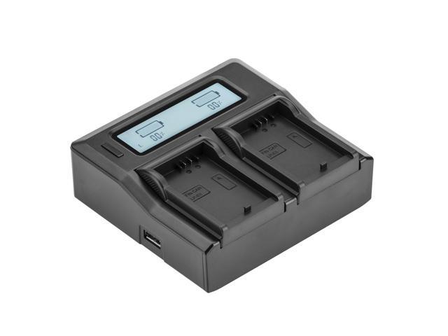 Green Extreme Dual Smart Charger with LCD Screen for Canon LP-LPE5 #GX-CH2-LPE5