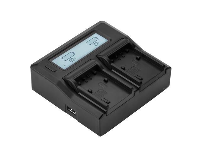 Green Extreme Dual Smart Charger with LCD Screen for Sony P, H, and V Series