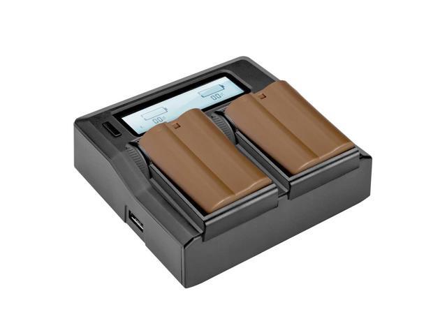 2x Green Extreme EN-EL15c 16.8Wh Li-Ion Battery with Dual Smart Charger,2x Plate