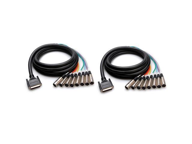 Hosa Technology 9.9'/3m Male DB-25 to 8-Channel Male 3-Pin XLR Snake Cable