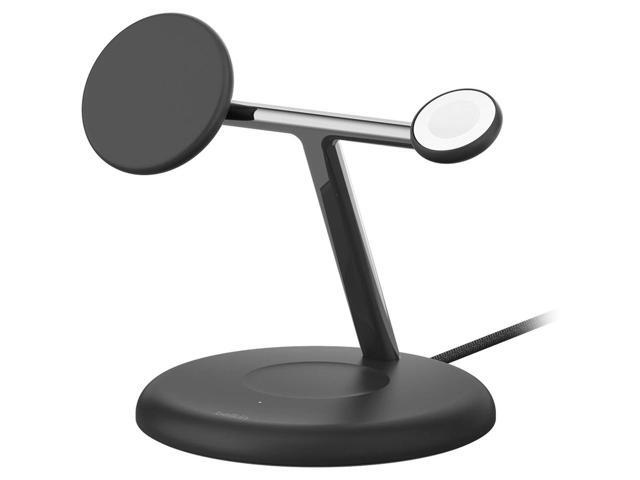 Belkin - 3-in-1 Stand 15W Qi2 Wireless Charger, Fast Charging for iPhone 17, AirPods, Apple Watch, & More (36W Included) - Black - image 9
