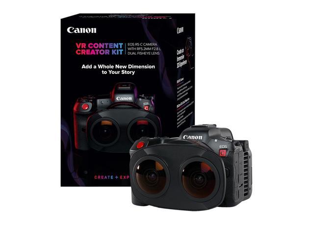 Canon VR Content Creator Kit - EOS R5 C Full-Frame Hybrid Camera and RF5.2mm F2.8 L Dual Fisheye Lens