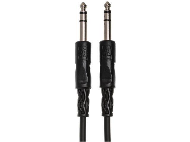 Hosa Technology 2x Stereo 1/4' Male Phone to 1/4' Male Phone TRS Cable, 15'