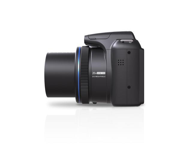 Minolta 20 Mega Pixels 26x Optical Zoom Digital Camera with 1080p FHD Video, Black