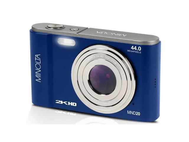 Minolta MND20 44 MP 2.7K Ultra HD Digital Camera (Blue) With Slinger Camera case