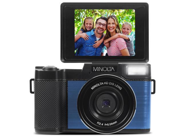 Minolta MND30 30MP 2.7K QHD 3.0' LCD Screen Digital Camera, Blue