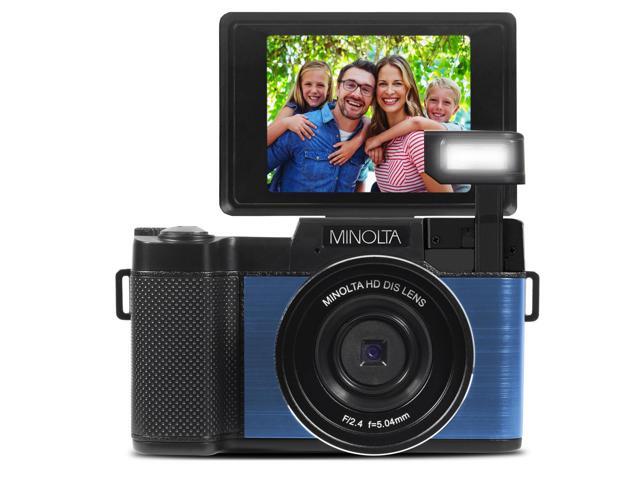 Minolta MND30 30MP 2.7K QHD 3.0' LCD Screen Digital Camera, Blue