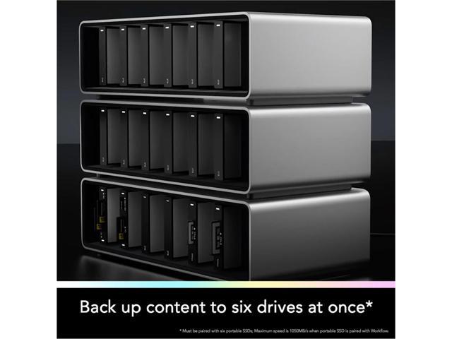 Lexar WF800 Professional Workflow All-in-One 6-Bay Docking Station