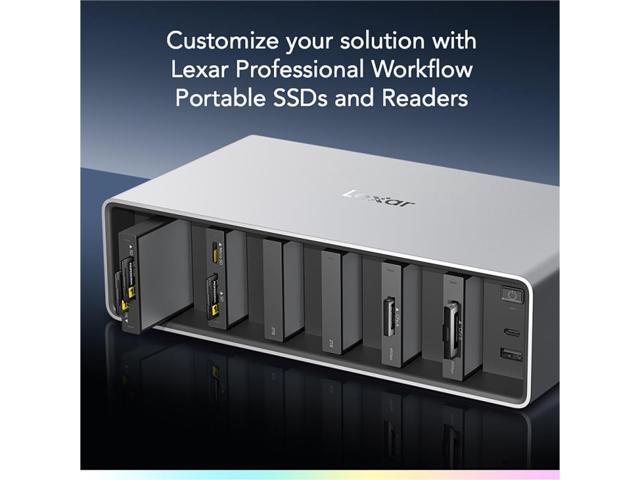 Lexar WF800 Professional Workflow All-in-One 6-Bay Docking Station