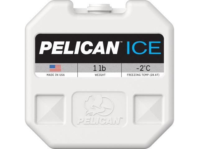 Pelican 1 Lb Reusable Ice Pack for Coolers, White Container #PI-1LB-BLU