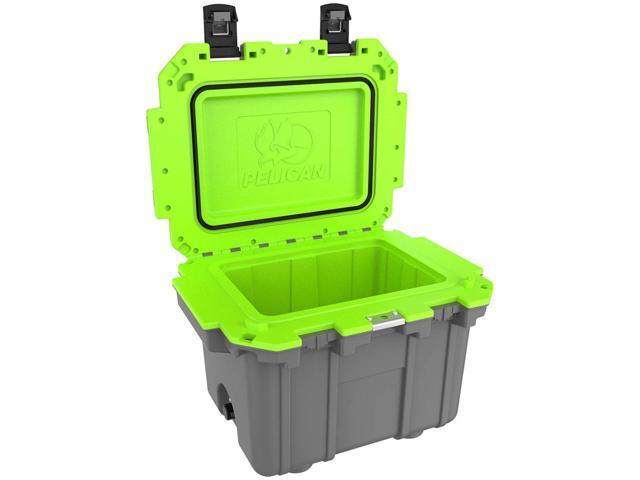 Pelican 30QT Elite Cooler, Hand Carry, Dark Gray/Green #30Q-1-DKGRYEGRN