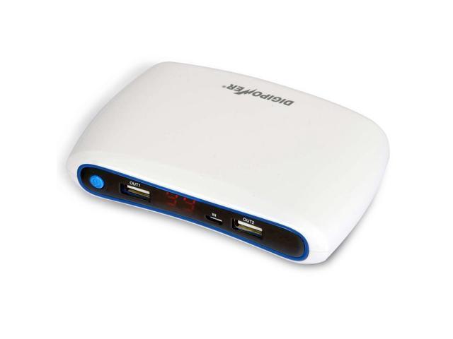 Re-Fuel InstaSense 15000mAh Dual Port Power Bank, White #JS-15K-WHT