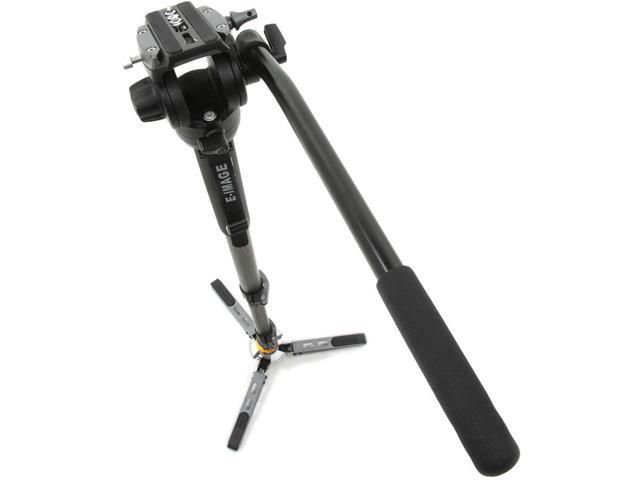 E-Image E-Image MFC700 4-Stage Hands-Free Carbon Fiber Monopod with 610FH Fluid Head