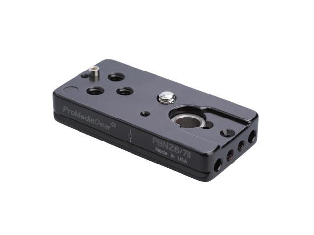 ProMediaGear PBNZ672 Arca-Swiss Bracket Plate with SS2 Strap Port for Nikon Z6 II and Z7 II Camera
