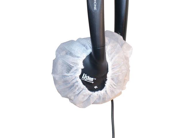 Listen Technologies LA-168 Sanitary Covers for Stereo Headphones, 10-Pack