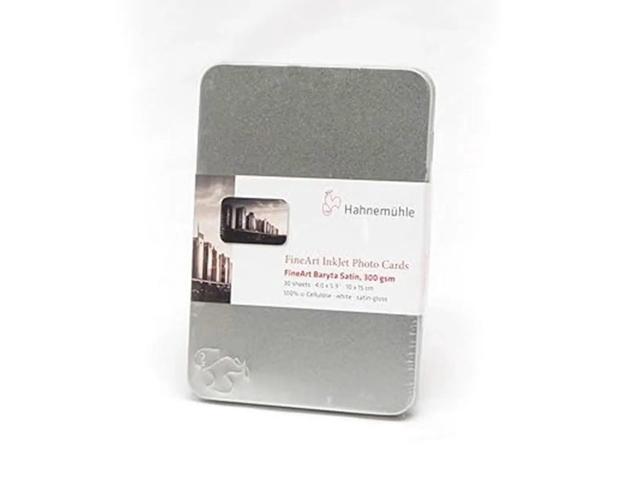 Hahnemuhle FineArt Baryta Satin Inkjet Photo Card, 4x6', 30 Sheets