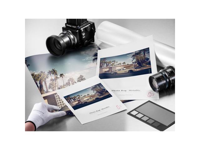 Hahnemuhle PhotoRag Metallic, White, Hi-Gloss Inkjet Paper, 13x19', 25 sheets