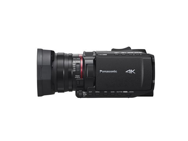 Panasonic X1200 4K Camcorder, Wide Angle Telephoto Lens with 24X Zoom, Hybrid O. I.S.,Lightweight Heat Dispersing Design, Eco Packaging - HC-X1200