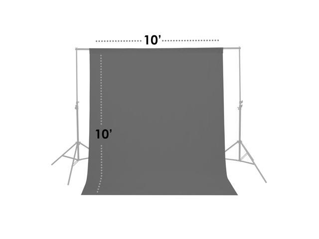 Glow Muslin Backdrop - 10x10' (Grey)