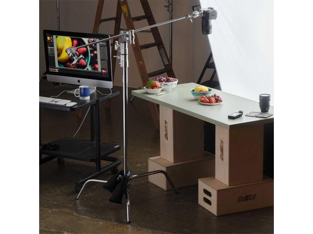 Kupo 40' Master C-Stand with Turtle Base Kit with Camera Mounting Plate and 10 lbs Weight Bag