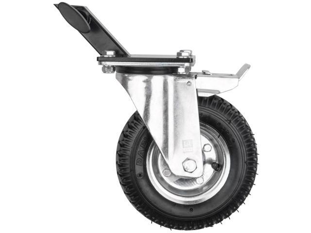Kupo 8' Pneumatic Wheel Set with Square Speed Adapter, Black, Set of 3